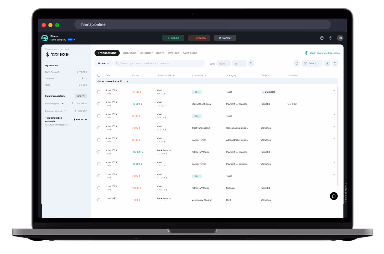 Book a free Finmap demo with a financial expert